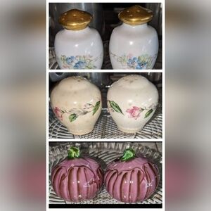 3 Vintage/Antique Salt & Pepper Shaker Sets- From Italy, Japan, & 3rd Unknown